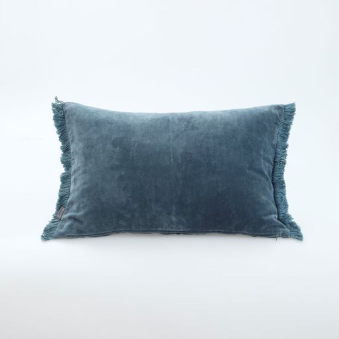 MM Linen - Sabel Cushions - Bluestone image 1
